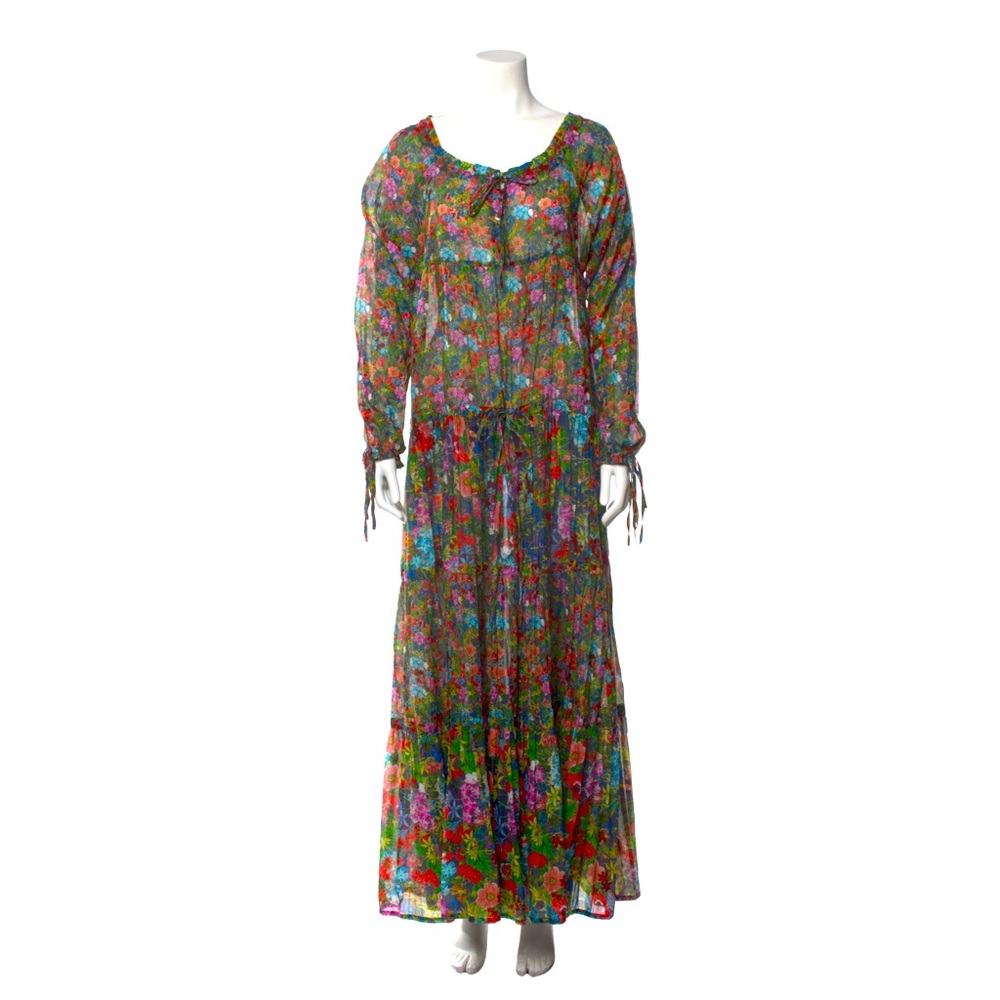 Long sleeve floral maxi dress